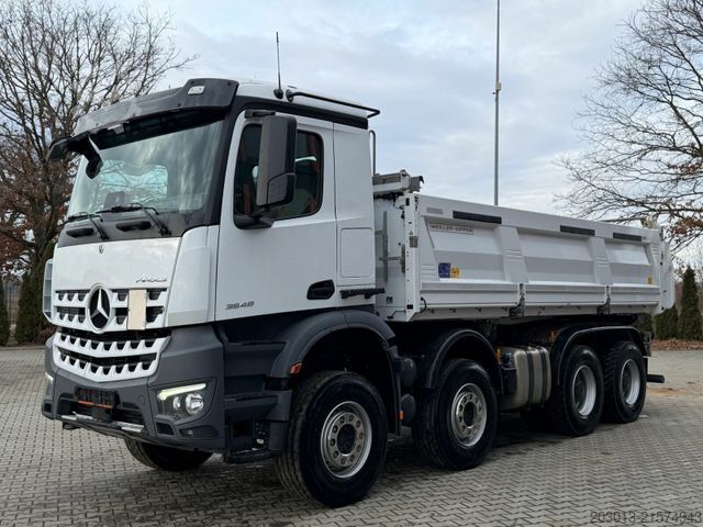 三方ダンプトラック MERCEDES-BENZ AROCS 3548 8x4 Euro 6 Meiller Kipper Bordmatik