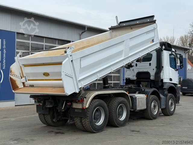 三方ダンプトラック MERCEDES-BENZ AROCS 3548 8x4 Euro 6 Meiller Kipper Bordmatik