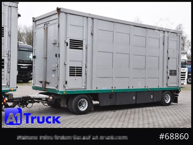 Rimorchio per bestiame MENKE Menke-Janzen 3 Stock, Hubdach, durchlader,