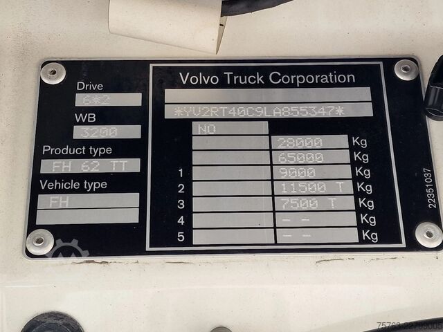 Standard-SZM Volvo FH 13.500 Globetrotter XL 6x2 - Full air - Leat...