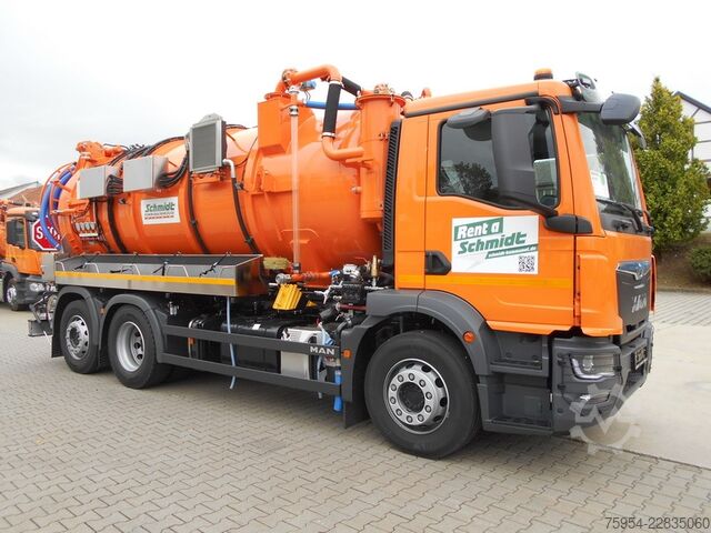Vakuumtanktankvogn MAN TGM 26.320 6x2-4 BL / Faros 14/1 piston