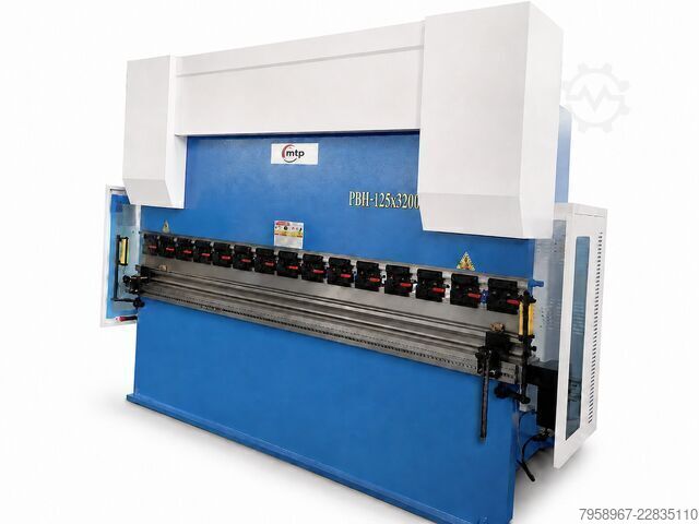 מכבש כיפוף הידראולי CNC סרוו, 4 צירים. Metal Technics Polska MTP-3212 MTP 125X3200