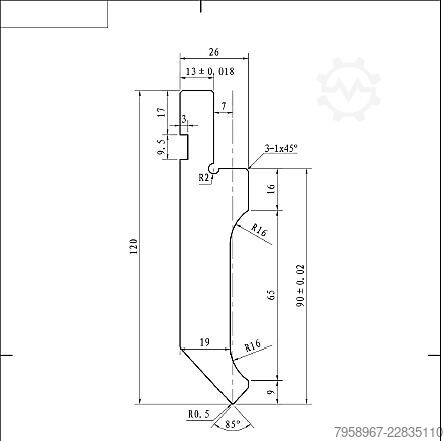מכבש כיפוף הידראולי CNC סרוו, 4 צירים. Metal Technics Polska MTP-3212 MTP 125X3200