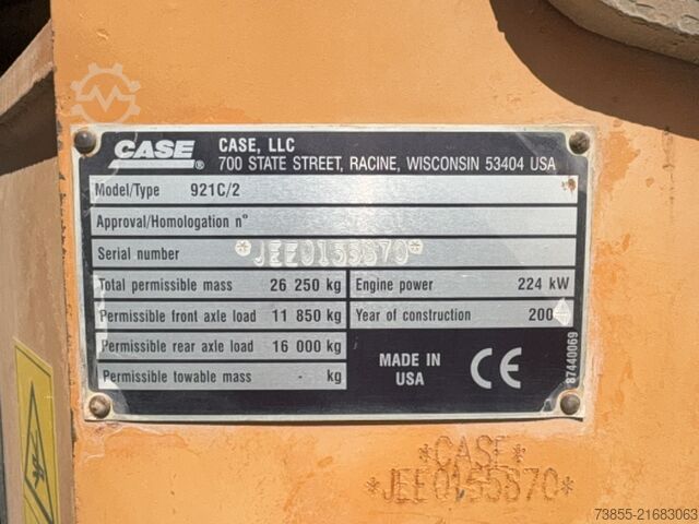 Wheel Loader Case 921 C/2