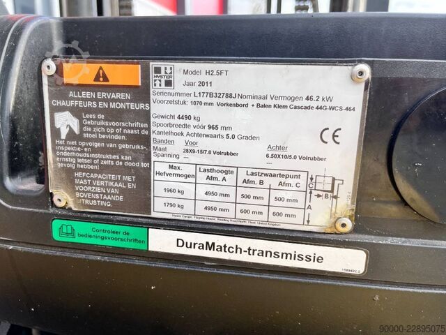  Hyster H2.5 FT LPG 2011 2500 kg heftruck