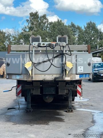 Semirremolque de plataforma baja MÜLLER-MITTELTAL TS 3 RM Radmulden Nachlauf-Lenkachse