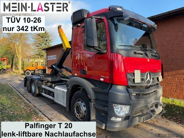 Roll-off tipper truck MERCEDES-BENZ 2643 6x2 Palfinger Lift-Lenkachse TÜV 10-26