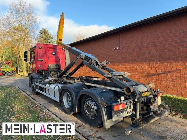 Roll-off tipper truck MERCEDES-BENZ 2643 6x2 Palfinger Lift-Lenkachse TÜV 10-26