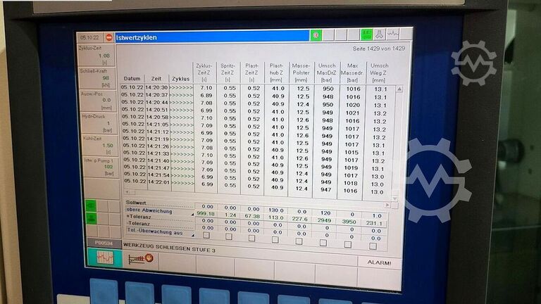 Máquina de moldeo por inyección KraussMaffei KM 250-1400 CX