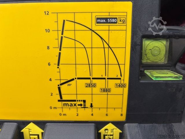 Třístranný sklápěč MAN TGM 18.320 4X2 BL Krankipper Palfinger PK 12.501