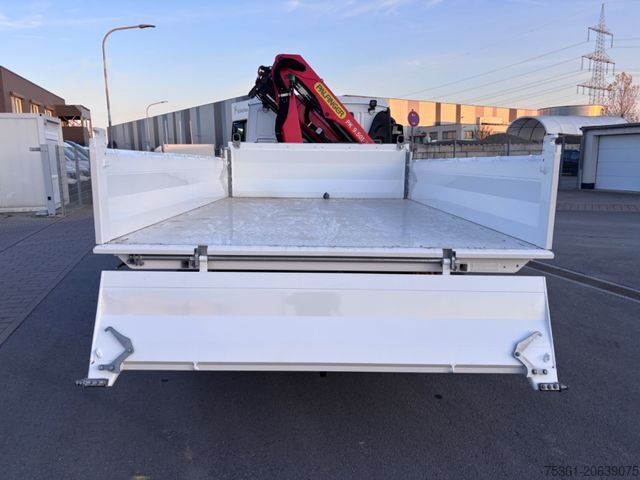 شاحنة قلابة ثلاثية الجوانب MAN TGM 12.250 4X2 BL Krankipper Palfinger PK 9.501