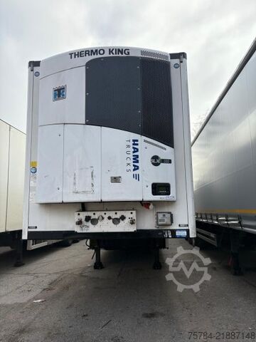 Low loader semitrailer KRONE 3-ACHS BLUMENBREITE, THERMOKING SLX 300, DOPPELST, LIFT, MIETKAUF MGL.