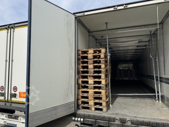 Low loader semitrailer KRONE 3-ACHS KüHLAUFLIEGER, THERMO KING, DOPPELSTOCK, BLUMENBREITE MIETAUF MöGLICH