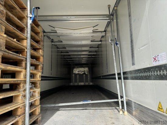 Low loader semitrailer KRONE 3-ACHS KüHLAUFLIEGER, THERMO KING, DOPPELSTOCK, BLUMENBREITE MIETAUF MöGLICH