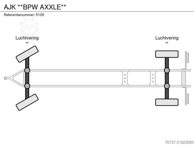 Prijevoz kontejnera AJK **BPW AXXLE**