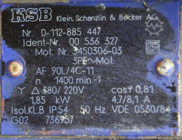 Kreiselpumpe KSB AF90L/4C-11