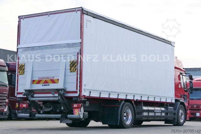 شاحنة بمسطحة ومشمع RENAULT DWide 18.320 Pritsche Plane Vollluft XL-Tank LBW