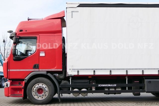 شاحنة بمسطحة ومشمع RENAULT DWide 18.320 Pritsche Plane Vollluft XL-Tank LBW
