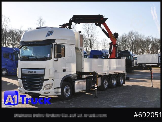 รถบรรทุกกระบะพื้นเรียบ DAF XF 510 SSC PK 34.002, Jib Seilwinde Funk