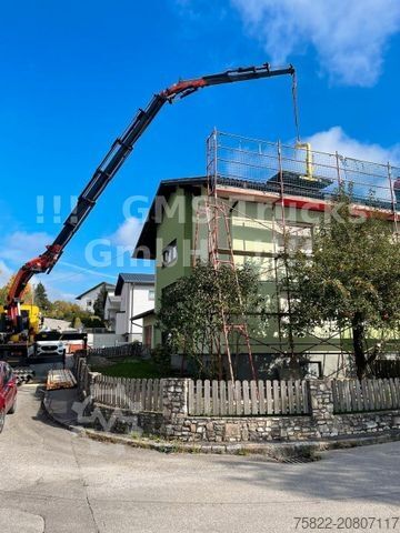 Ladbil med lad DAF 95XF / 8X4 / 35m Kran Palfinger PK90002 / WINCH