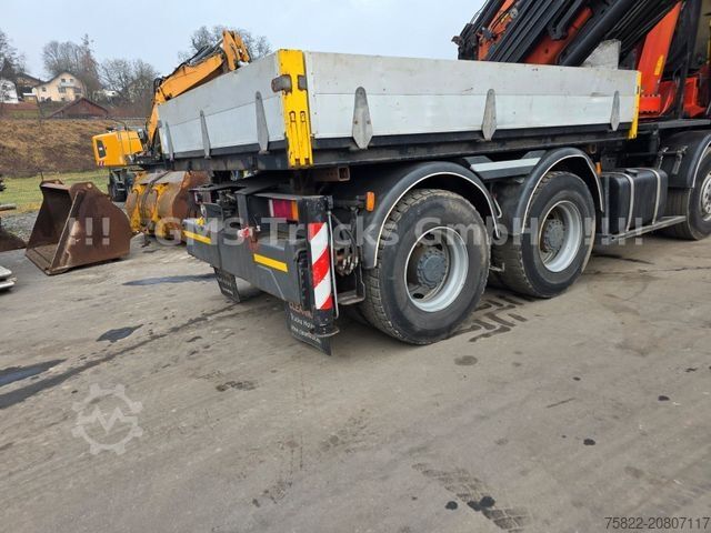 Ladbil med lad DAF 95XF / 8X4 / 35m Kran Palfinger PK90002 / WINCH