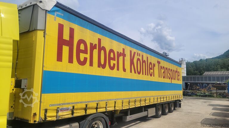 带篷布的开放式半挂车 Schmitz Cargobull SCS 24L Mega Edscha Code XL Hubdach