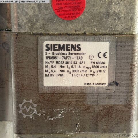 Motor SIEMENS 1FK6061-7AF71-1TA0