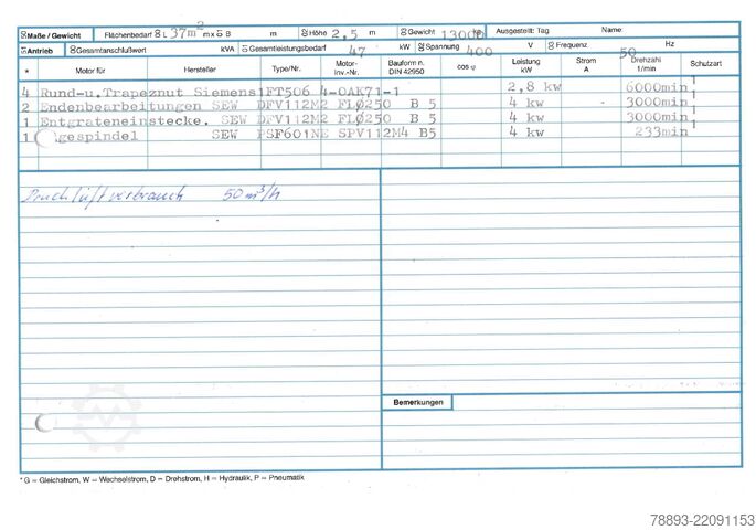 Mašina za ravnanje i centriranje Schuster NF2 / MLTS 2000 , Elektrik 2015