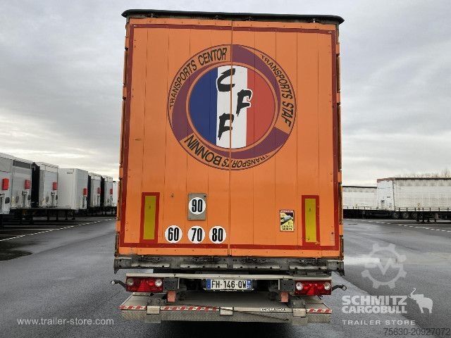 Semi-reboque aberto com lona Schmitz Cargobull Semitrailer Curtainsider Standard Hayon