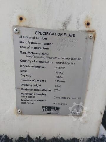 उठाना Power TOWERS PECOLIFT