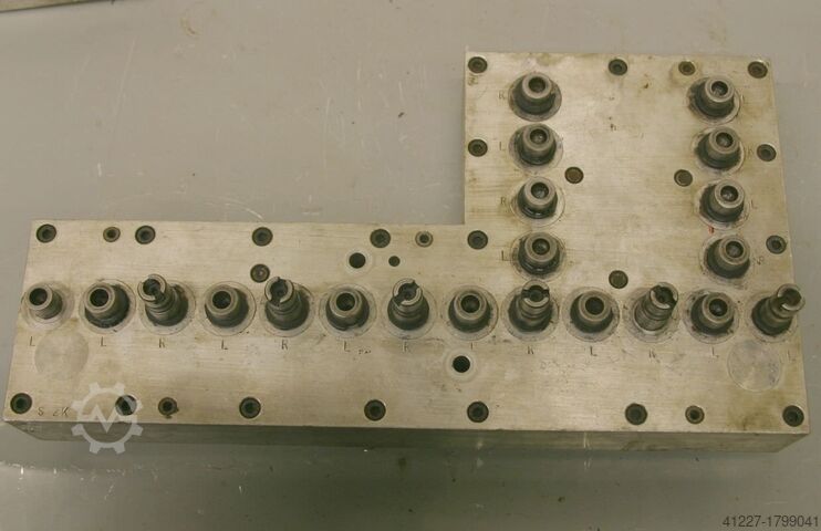 Multi-spindle head 21 drill bits Nottmeyer 32 Lochabstand