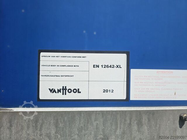 Užuolaidų pusės VAN HOOL A3C002 / ALU RIMS / PALLET BOX / GALVANIZED STE...
