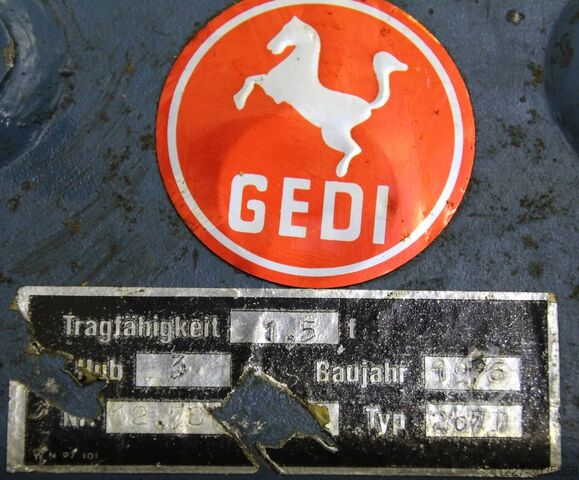 Shasi vinçi Gedi 1500 kg