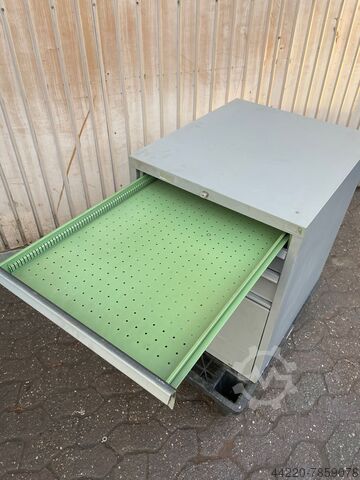 Teleskop-Schubladenschrank 3 Schubladen Innenhöhe 50-80-110 mm
