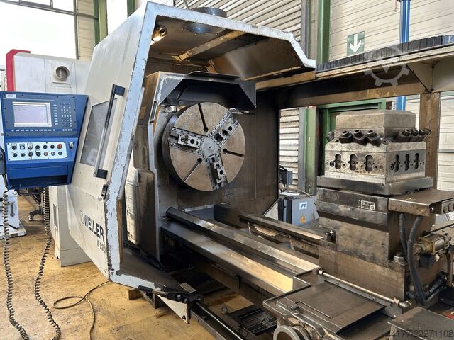 Zyklengesteuerte Drehmaschine Weiler E 120 x 3.000