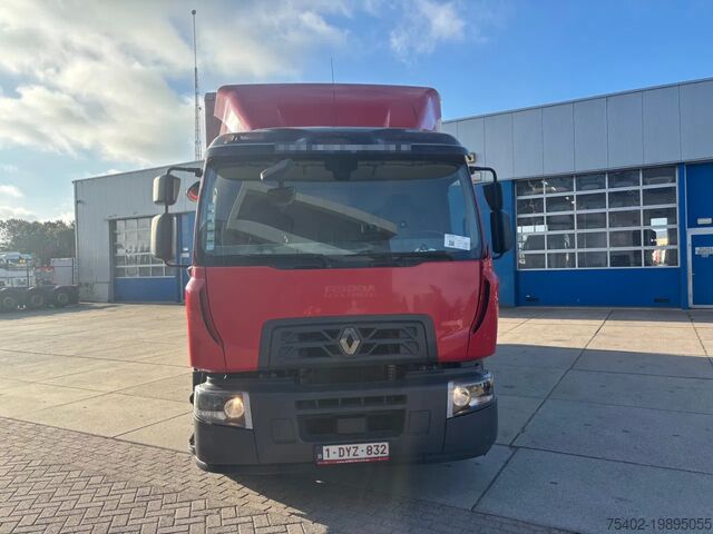 Box body Renault D WIDE 320 6x2/4 / Closed box /  Dhollandia