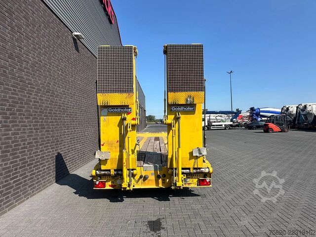 Lágur hleðslutæki Goldhofer TU 3-24/80 DIEPLADER AANHANGER + RAMPEN
