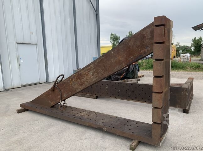 Par de placas angulares em ferro fundido Equerres de bridage en fonte 4000 x 2000 x 575 mm