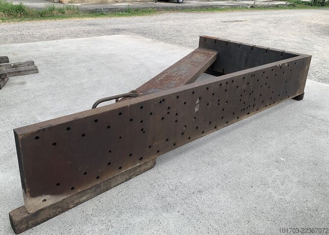 Par de placas angulares em ferro fundido Equerres de bridage en fonte 4000 x 2000 x 575 mm