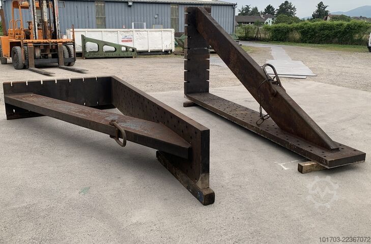 Par de placas angulares em ferro fundido Equerres de bridage en fonte 4000 x 2000 x 575 mm