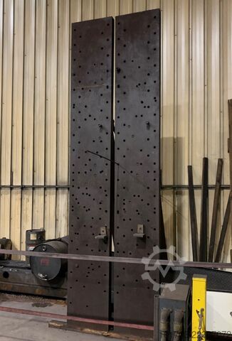 Par de placas angulares em ferro fundido Equerres de bridage en fonte 4000 x 2000 x 575 mm