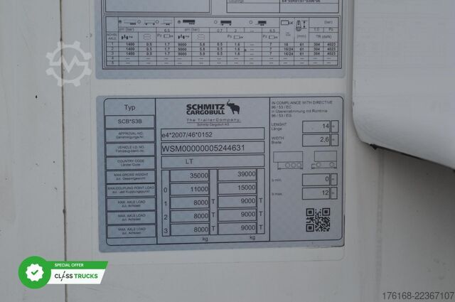 Rơ-moóc lạnh SCHMITZ CARGOBULL SKO FP 60 ThermoKing SLXi 300