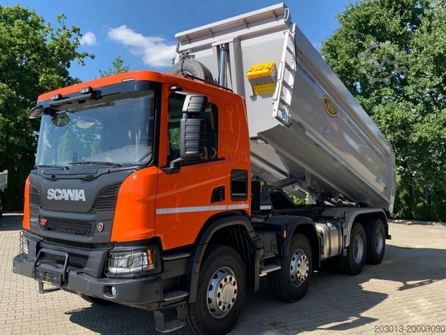 Camión volquete SCANIA P 420 8x4 Kipper Meiller 18,5m3 Euro 6