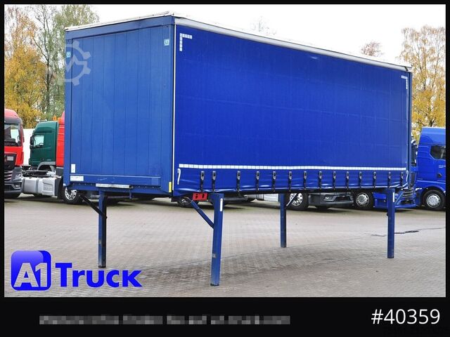 Växelflak med plattform och presenning KRONE Wechselbrücke 7,45, Code XL, Bordwand, neue Plane