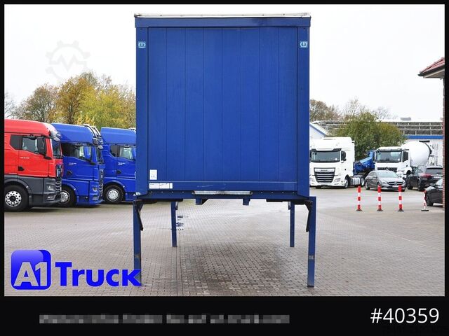 Växelflak med plattform och presenning KRONE Wechselbrücke 7,45, Code XL, Bordwand, neue Plane