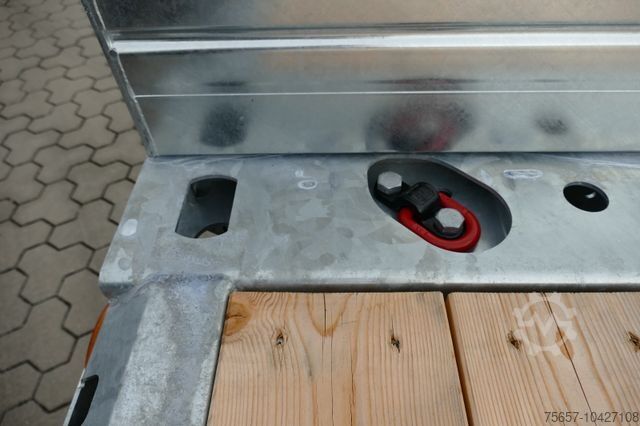 Remorcă deschisă MÜLLER-MITTELTAL Tandemtieflader, Lufrfederung, Gitterrostrampen