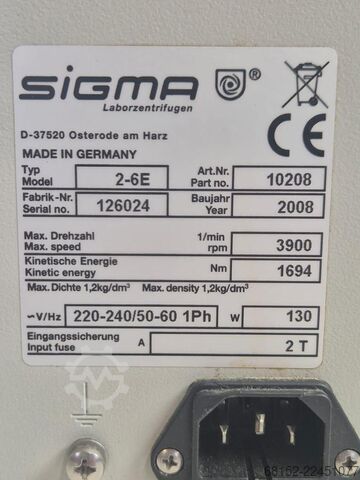  Sigma 2-6E 10208