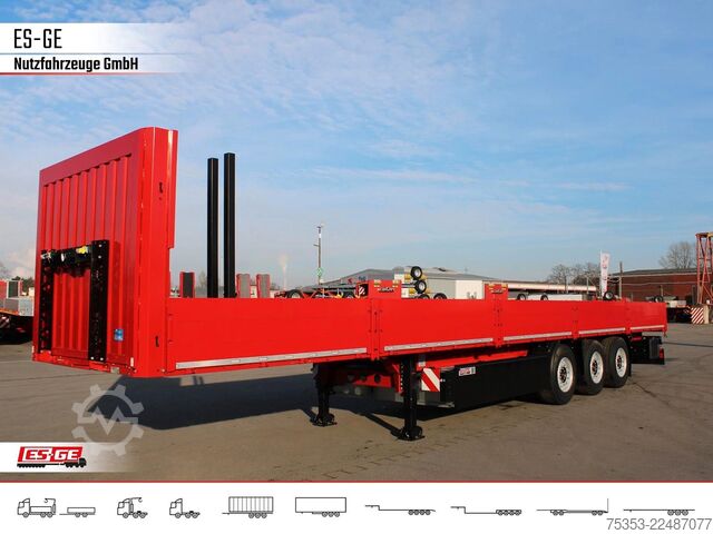 กึ่งพ่วงแพลตฟอร์มทำงาน KÖGEL Multi Chassis, verstärkt, Bordwände