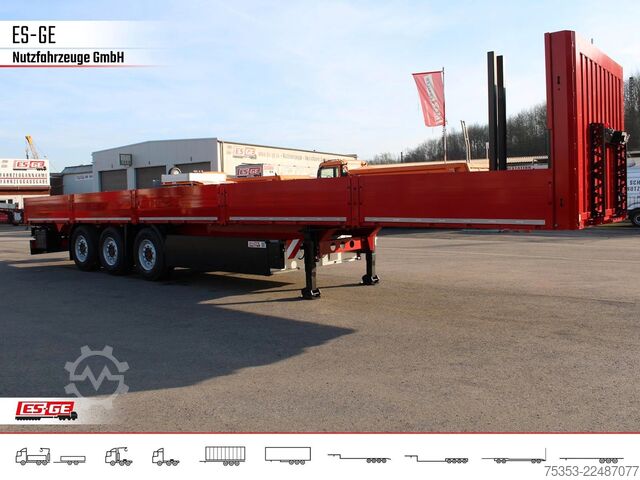 กึ่งพ่วงแพลตฟอร์มทำงาน KÖGEL Multi Chassis, verstärkt, Bordwände