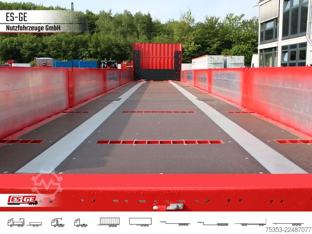 กึ่งพ่วงแพลตฟอร์มทำงาน KÖGEL Multi Chassis, verstärkt, Bordwände